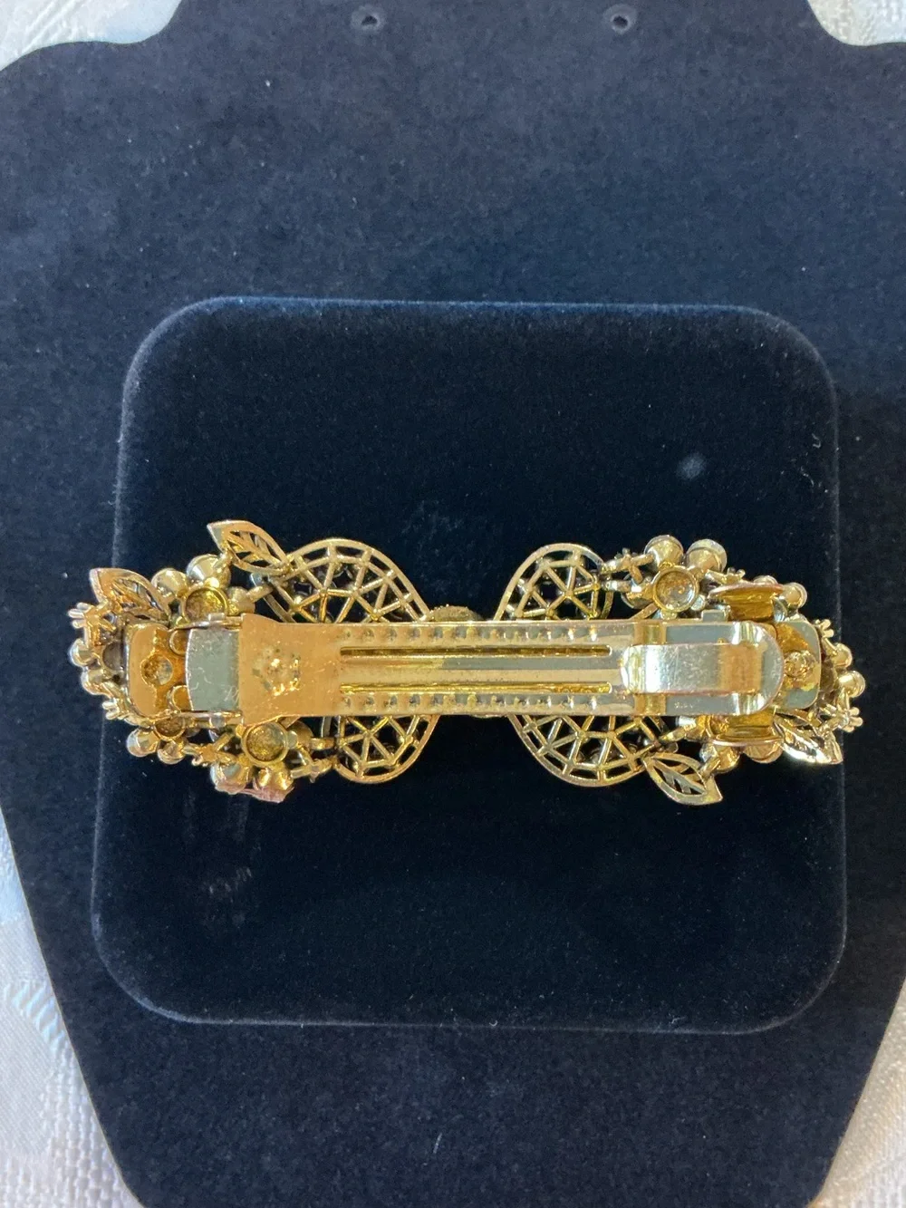 Aurora Borealis Gold Tone Hair Clip add touch